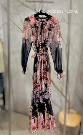 The Goddess Floral Dress