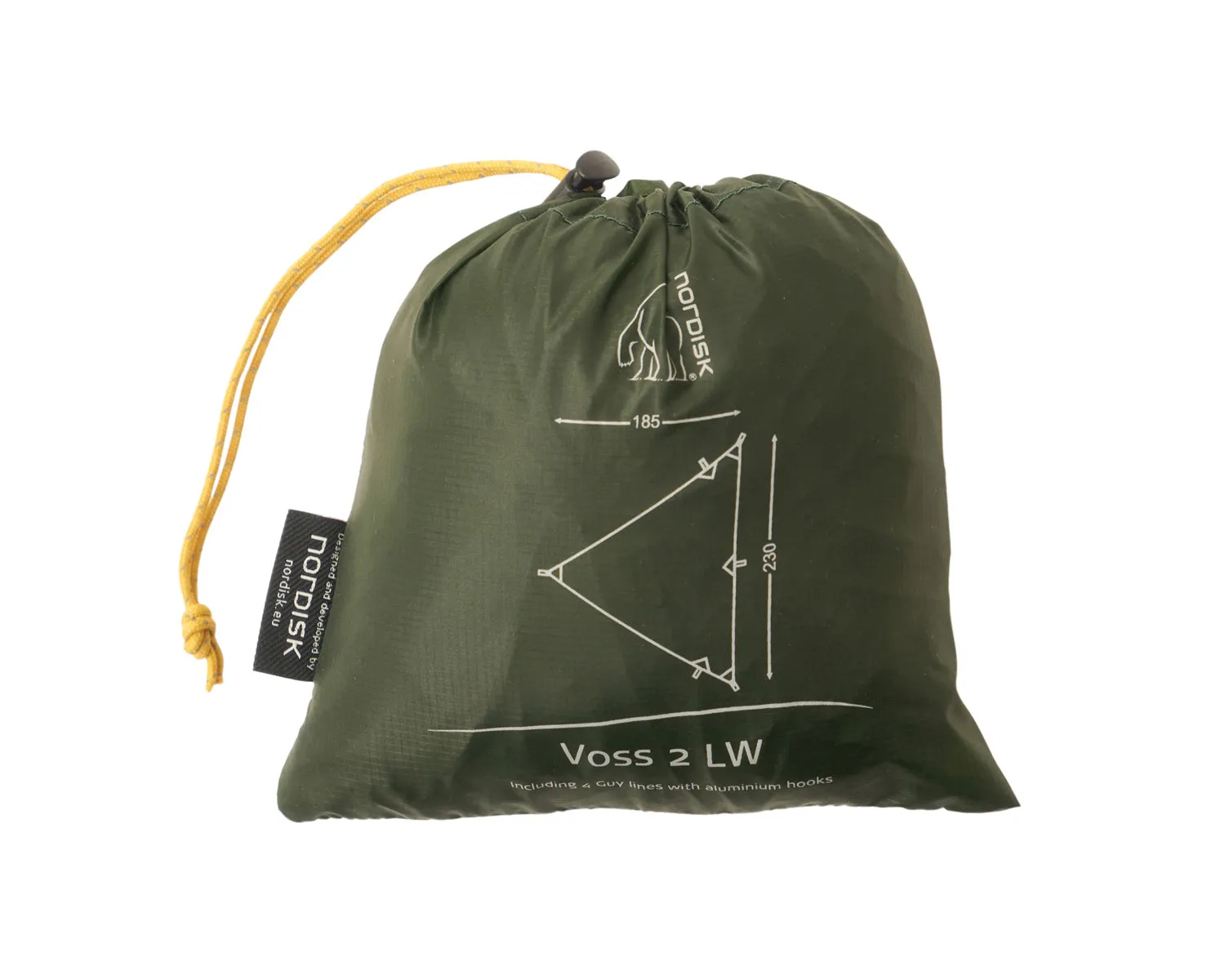 Voss 2 LW tentwing - 2 m² - Forest Green